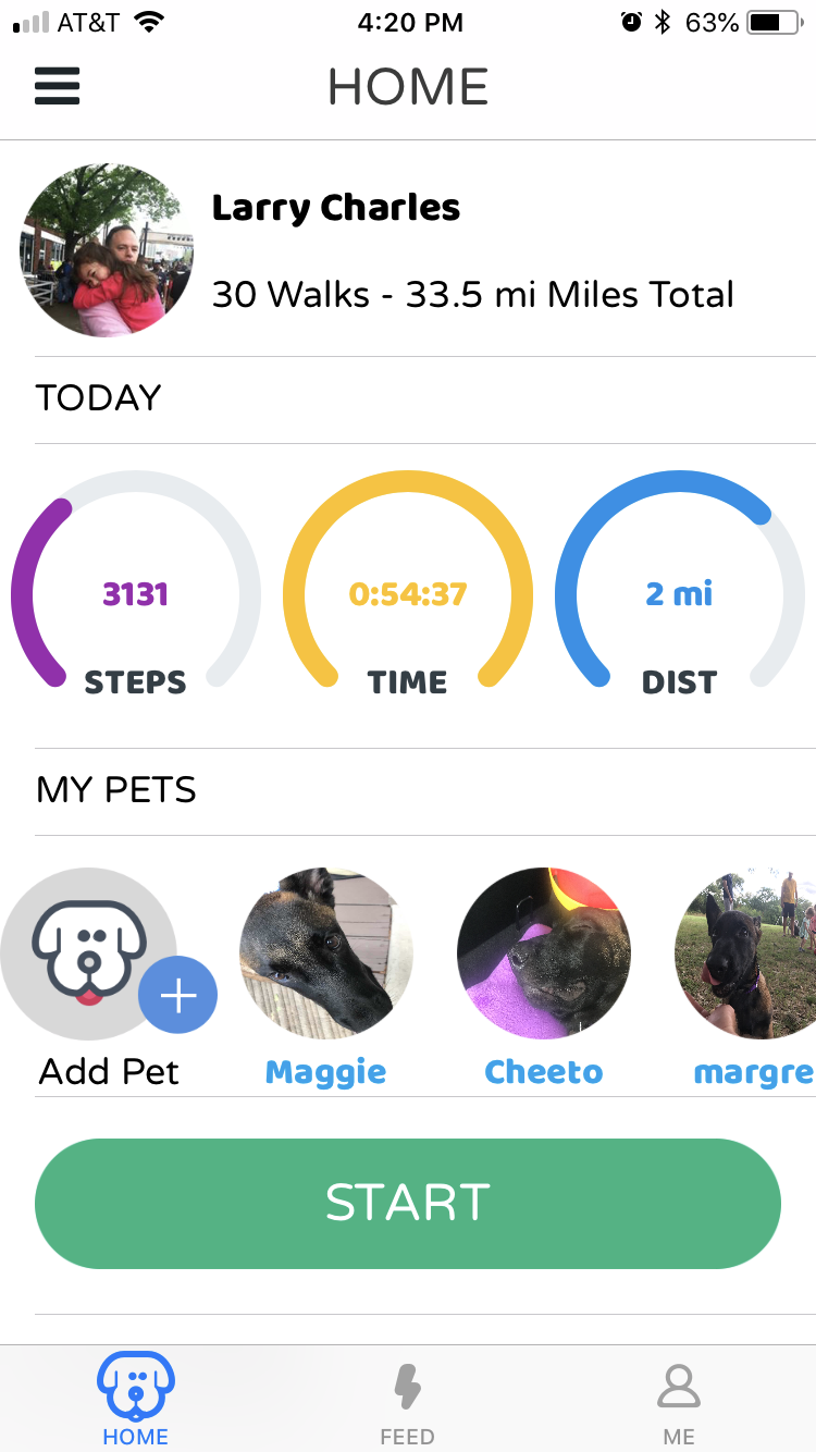 HappyPupper Dog Walking Step Counter App